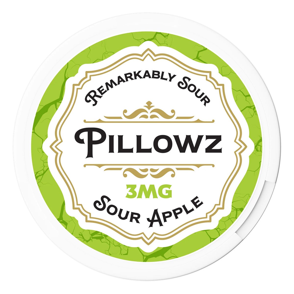 Sour Apple Pillowz Nicotine Pouches 3mg