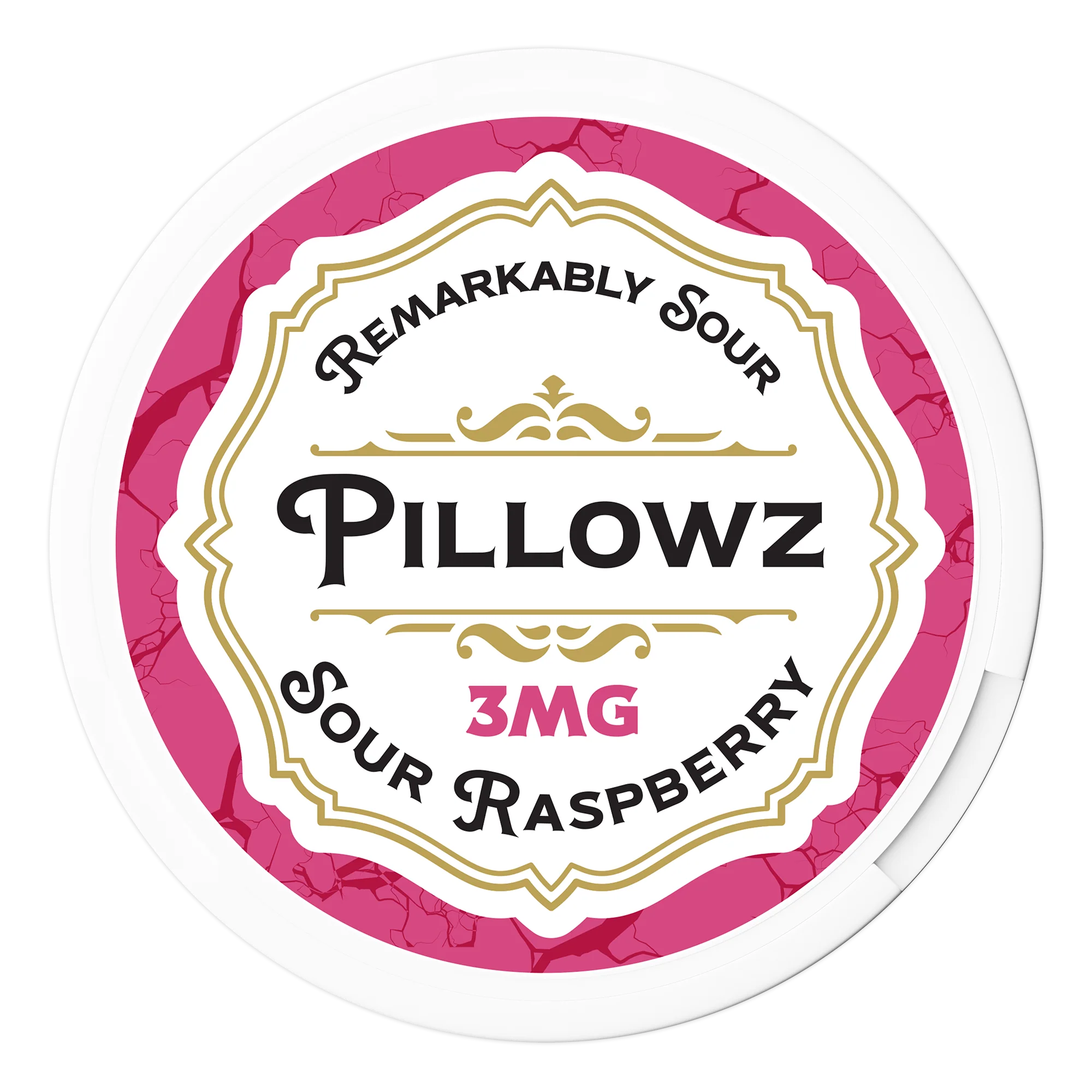 Sour Raspberry Pillowz Nicotine Pouches 3mg