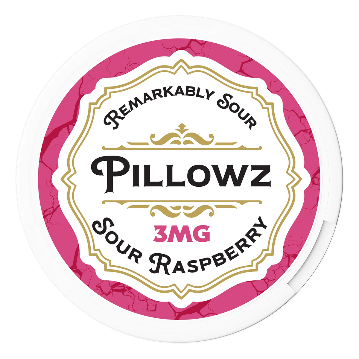 Sour Raspberry Pillowz Nicotine Pouches 3mg