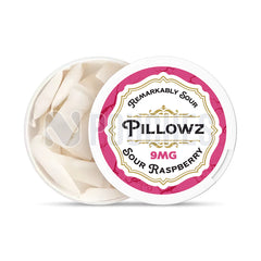 Open Box Sour Raspberry Pillowz Nicotine Pouches 9mg
