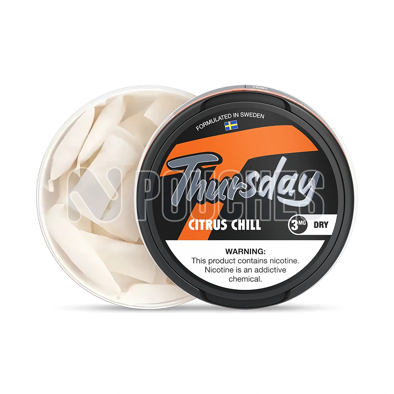 Open Box Citrus Chill - Dry Thursday Nicotine Pouches 3mg