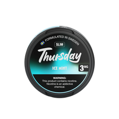 Ice Mint - Wet Slim Thursday Nicotine Pouches 3mg