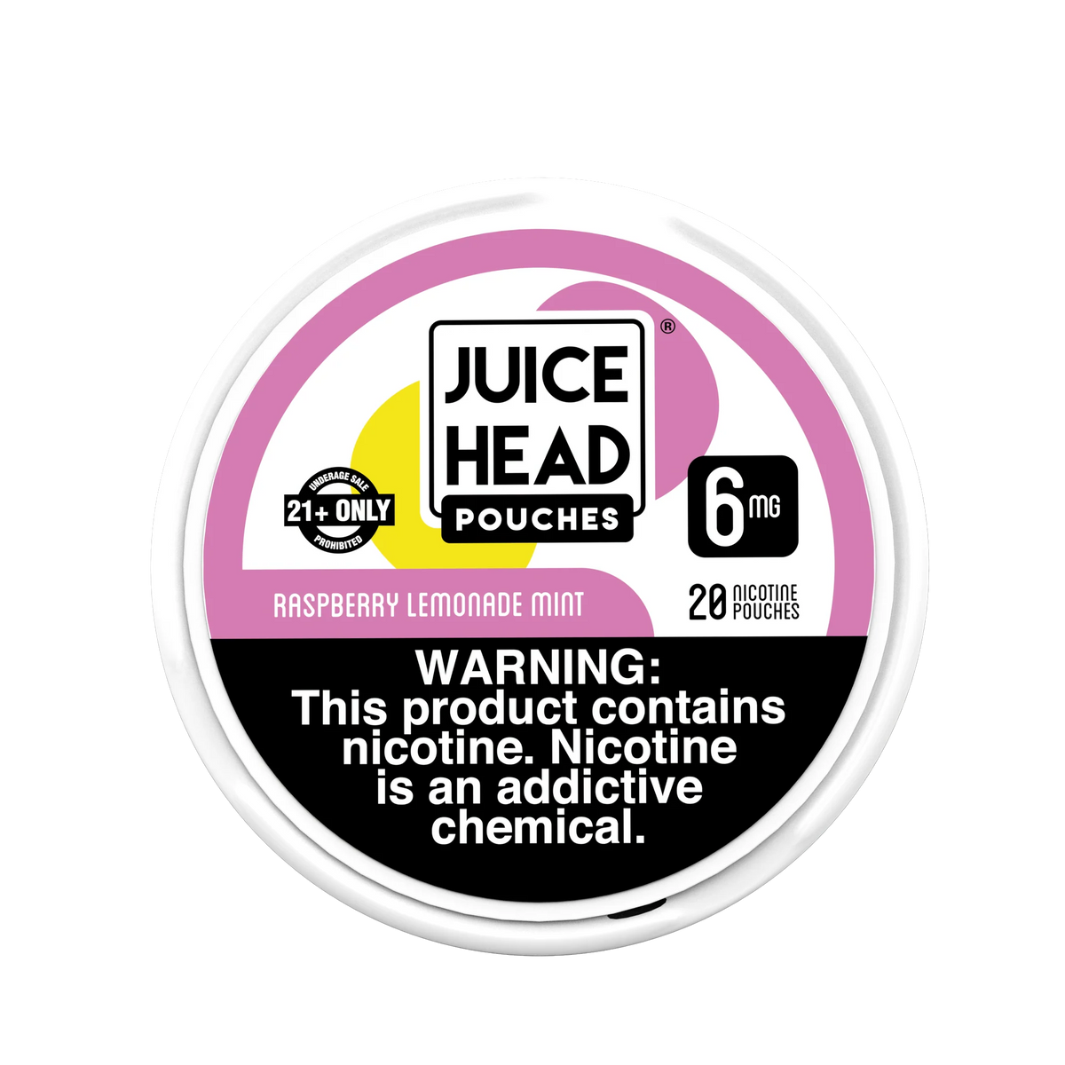 Raspberry Lemonade Mint Juice Head Nicotine Pouches 6mg