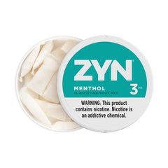 Menthol Zyn Nicotine Pouches 3 mg