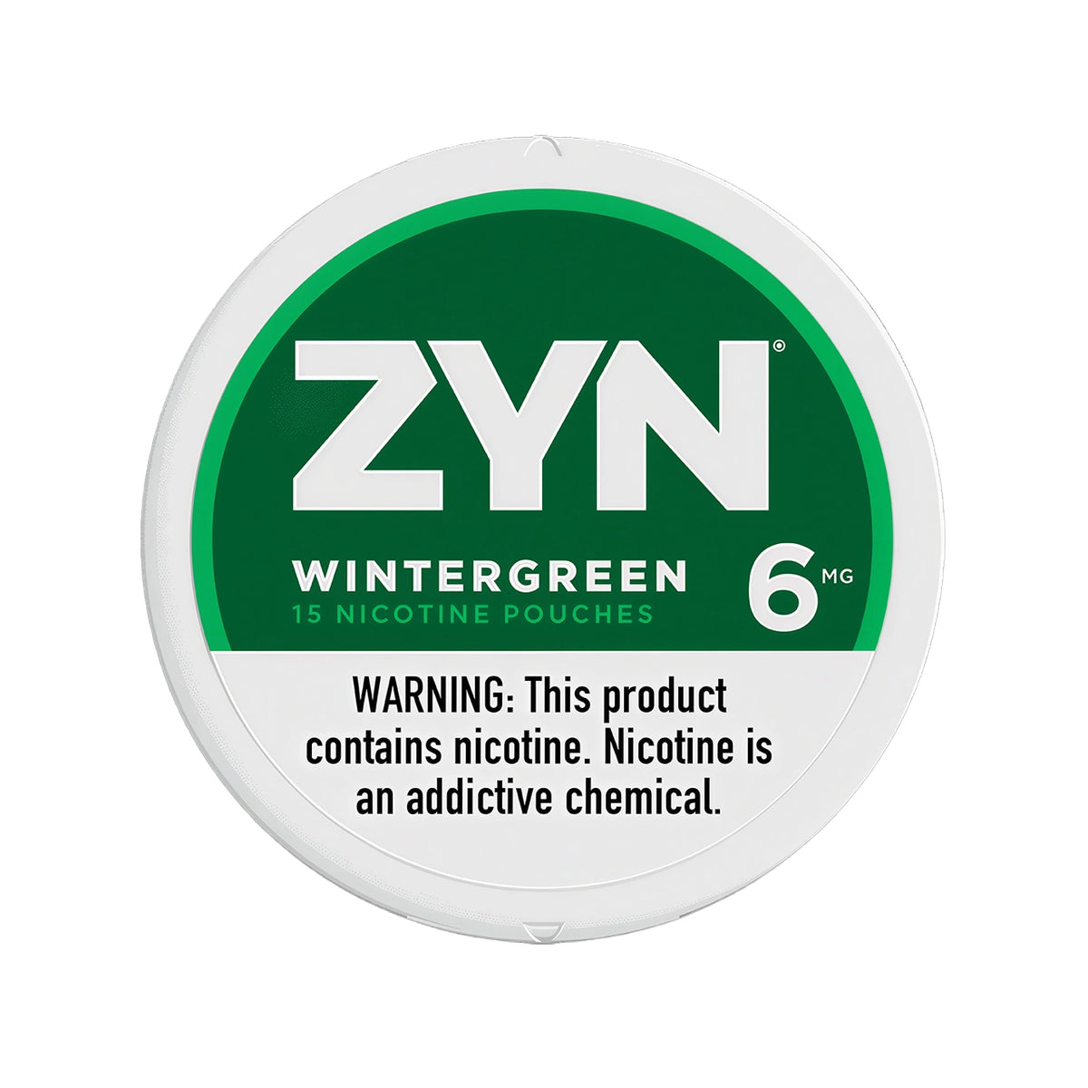 Wintergreen Zyn Nicotine Pouches 6mg