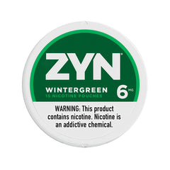 Wintergreen Zyn Nicotine Pouches 6mg