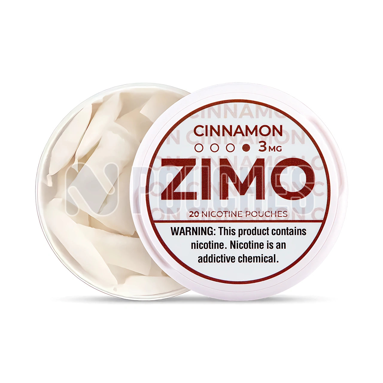 Open Box Cinaamon ZIMO Nicotine Pouches 3mg
