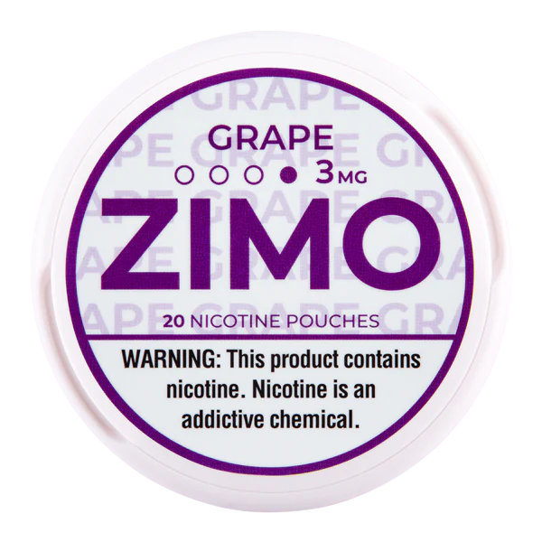 Grape ZIMO Nicotine Pouches 3mg