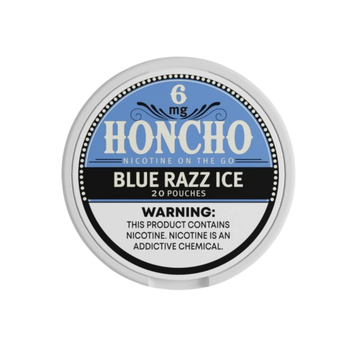 Blue Razz Ice Honcho Nicotine Pouches 6mg