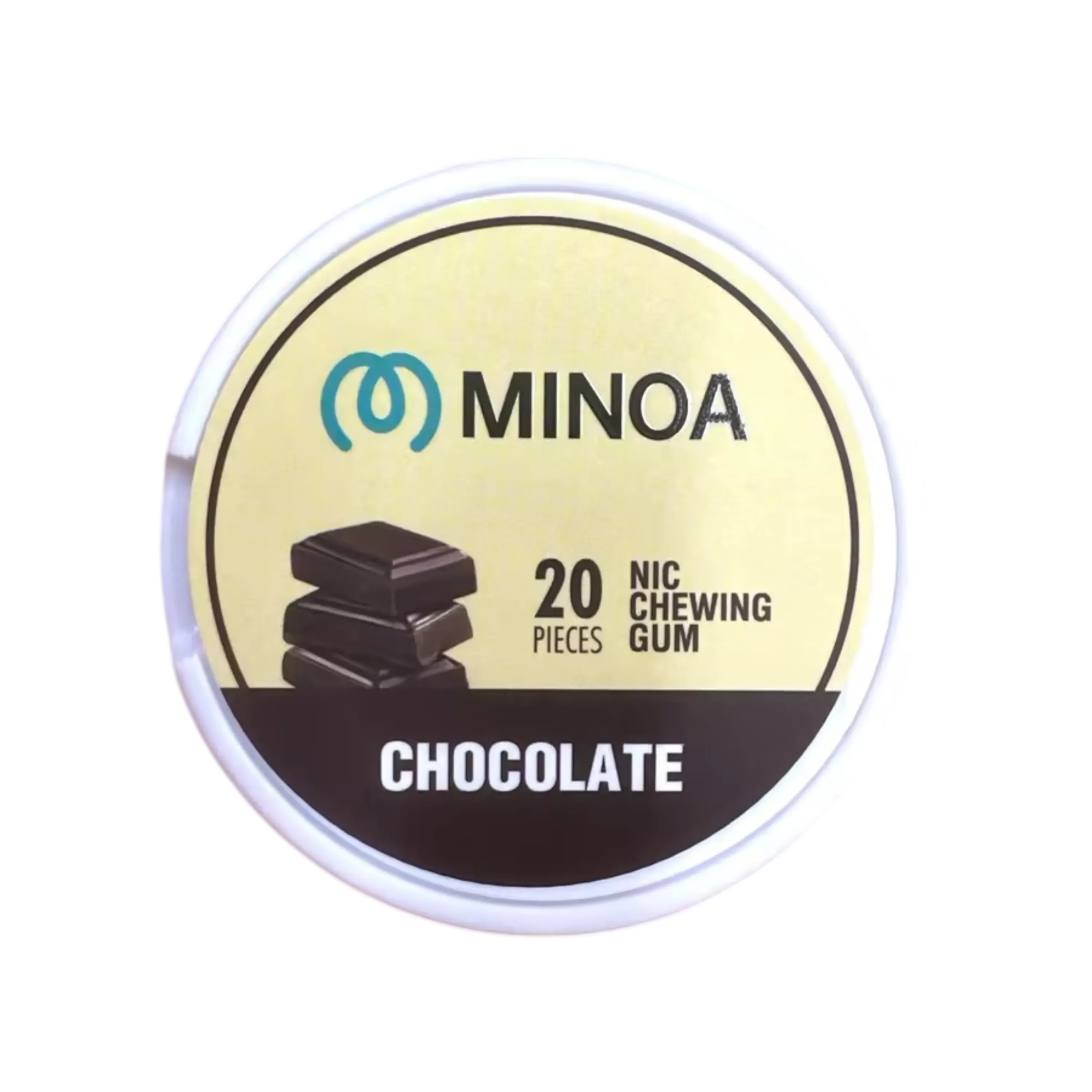 Chocolate MINOA Chewing Gum Nicotine Pouches 6mg