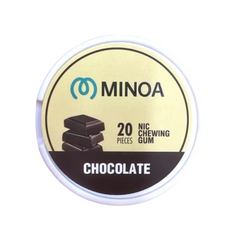 Chocolate MINOA Chewing Gum Nicotine Pouches 6mg