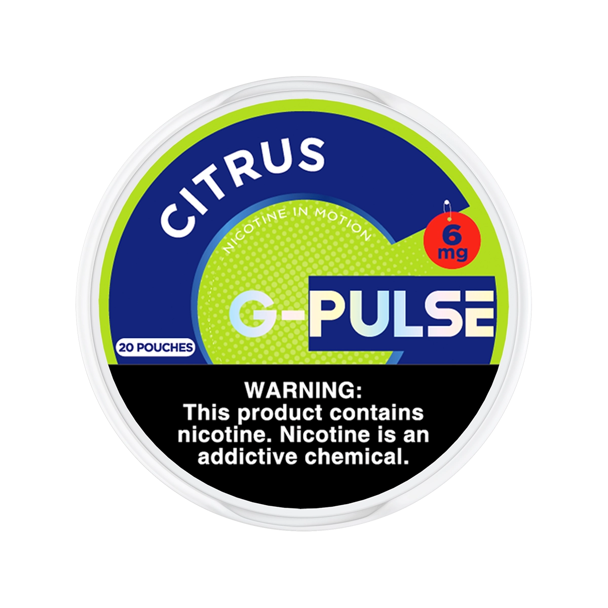 Citrus G-Pulse Nicotine Pouches 6mg