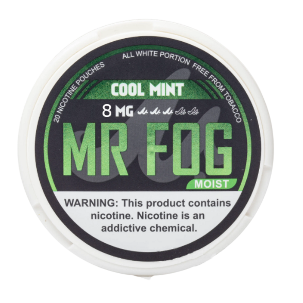 Cool Mint Mr Fog Nicotine Pouches 8mg Moist