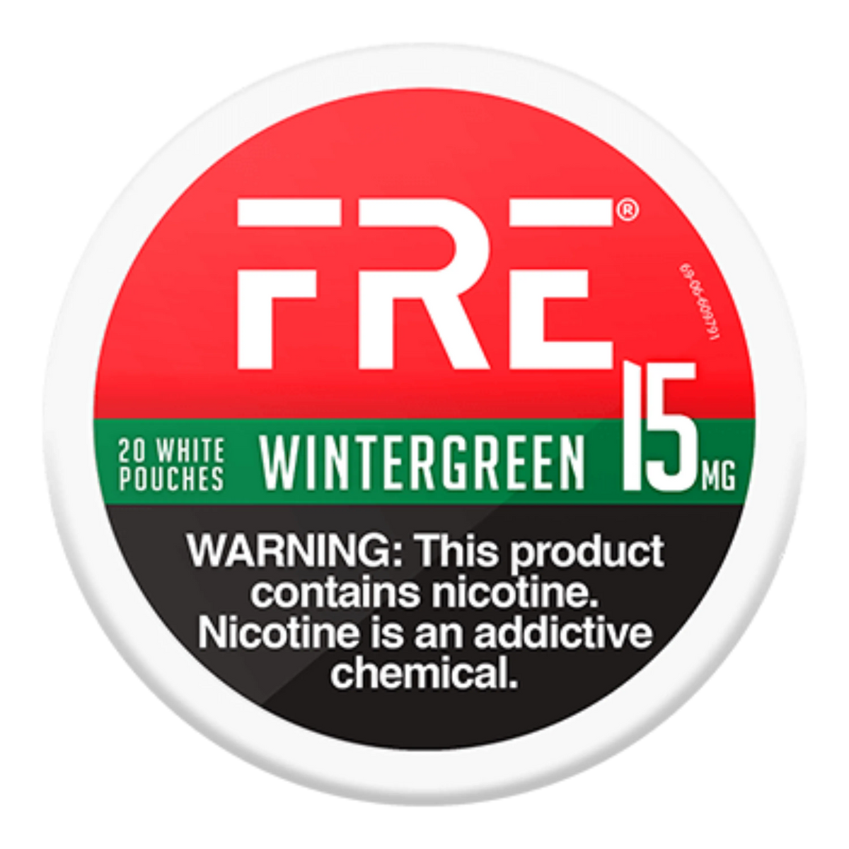 Wintergreen Fre Nicotine Pouches 15mg