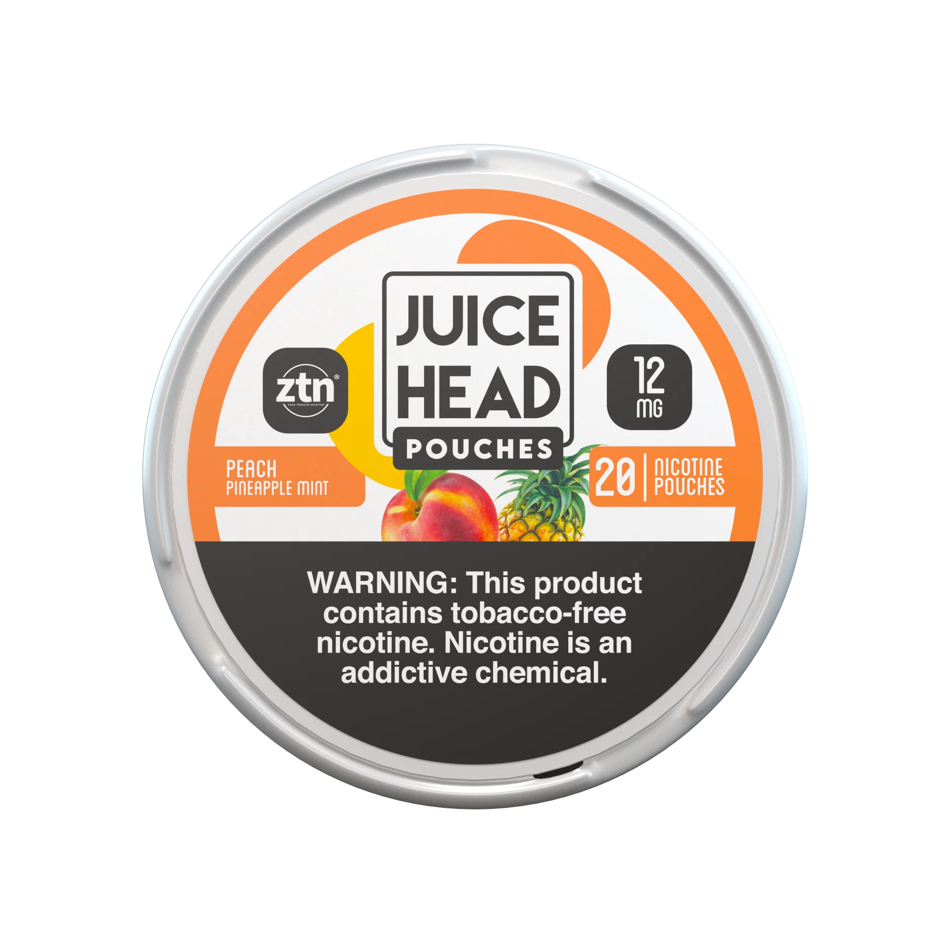 Peach Pineapple Mint Juice Head Nicotine Pouches 12mg