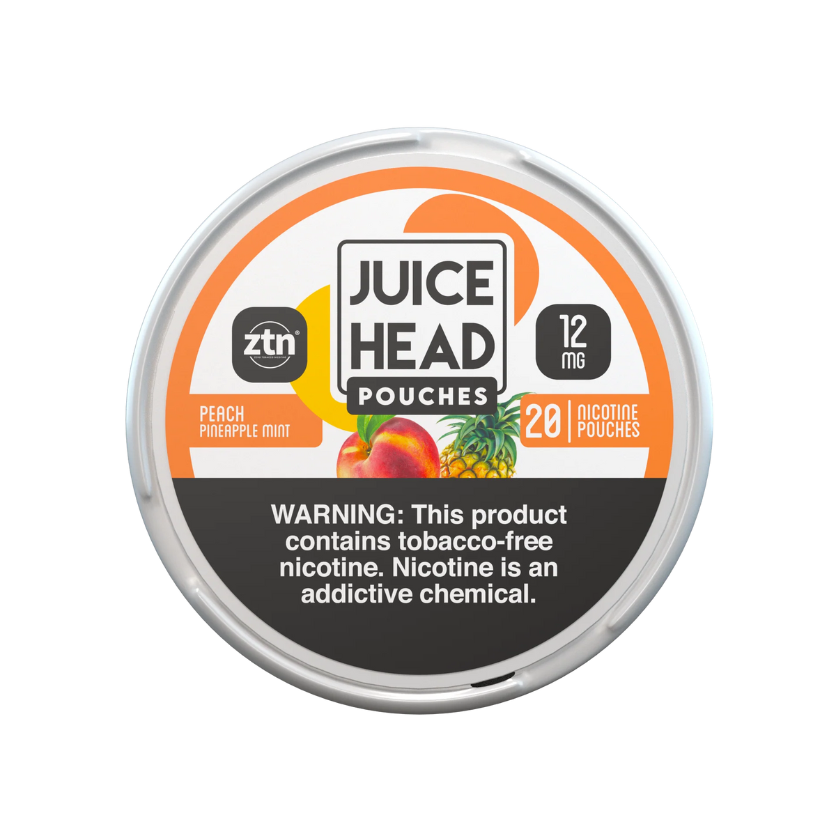 Peach Pineapple Mint Juice Head Nicotine Pouches 12mg