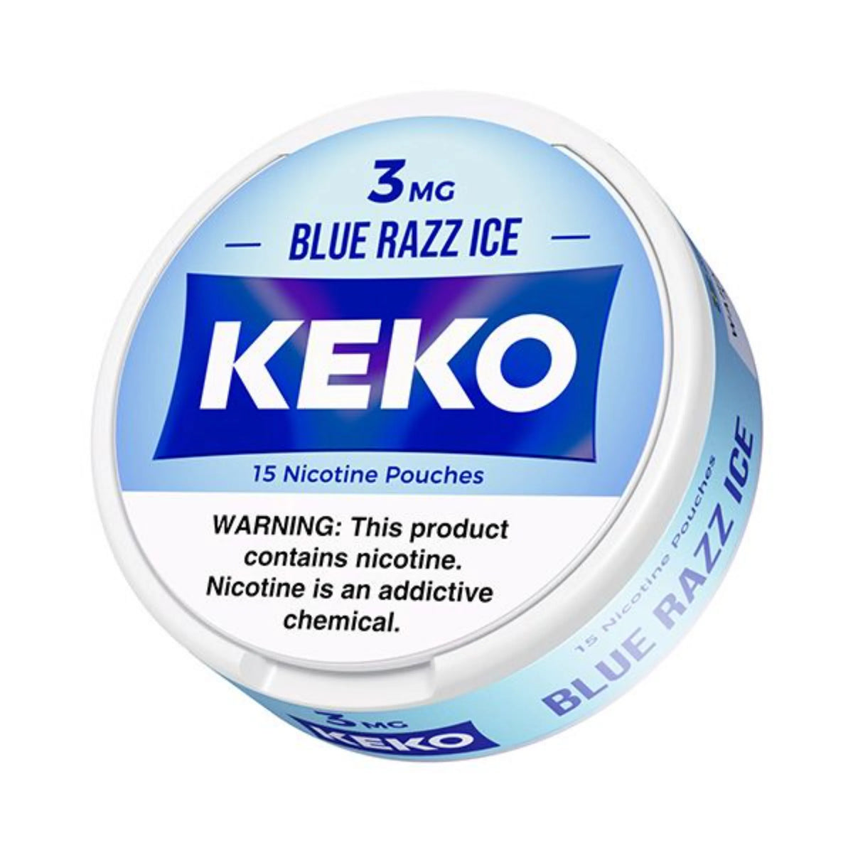 Blue Razz Ice KEKO Nicotine Pouches 3mg