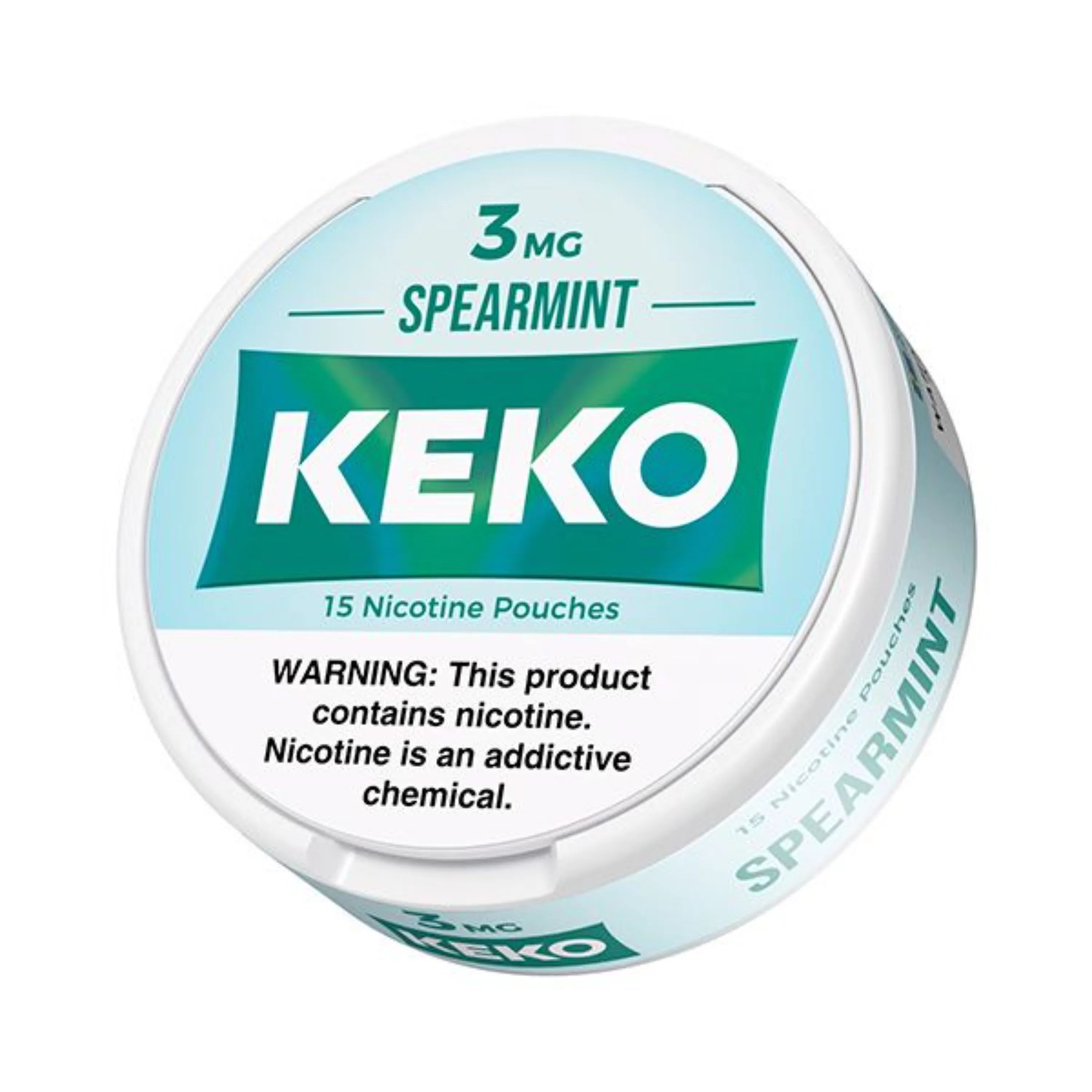 Spearmint KEKO Nicotine Pouches 3mg