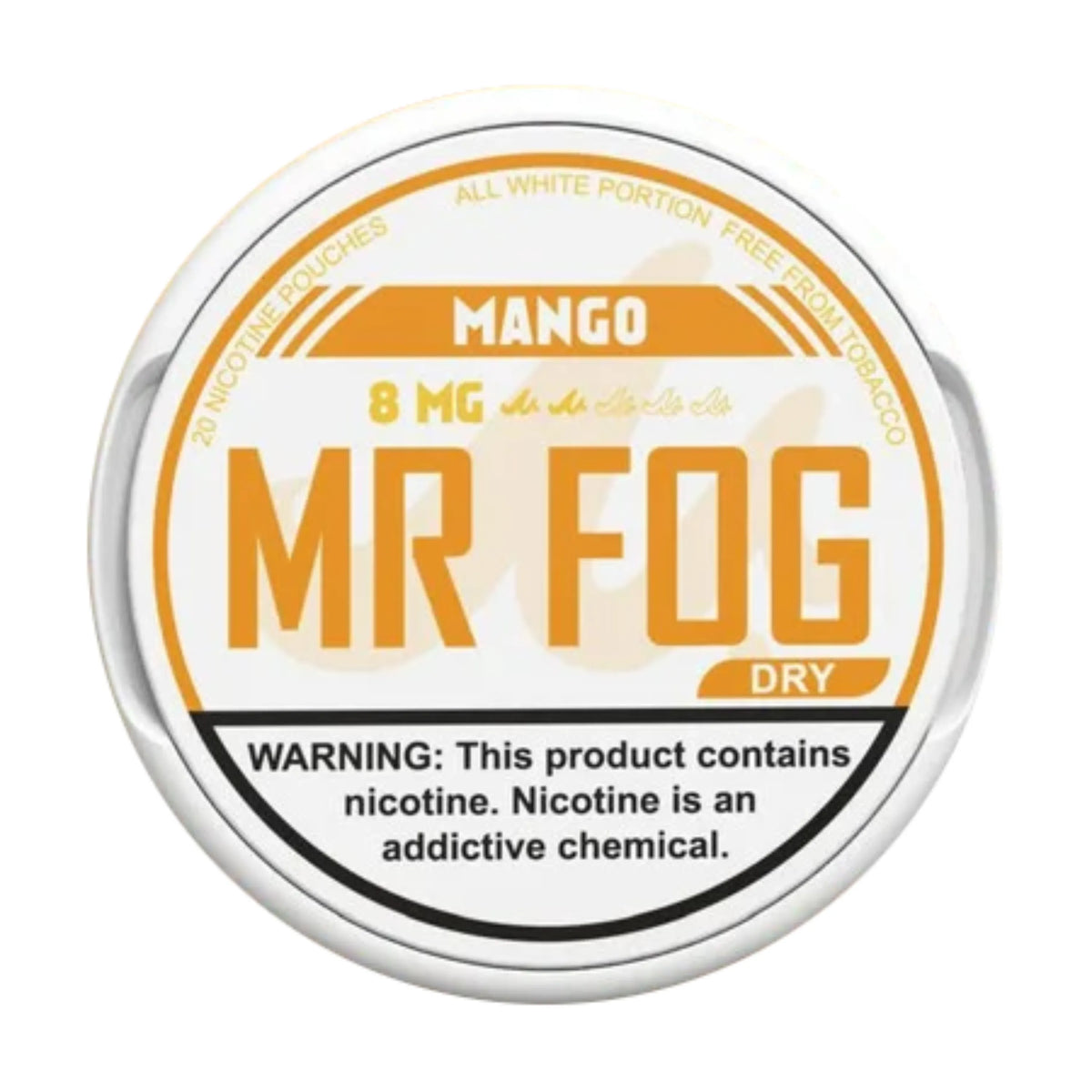 Mango Mr Fog Nicotine Pouches 8mg Dry