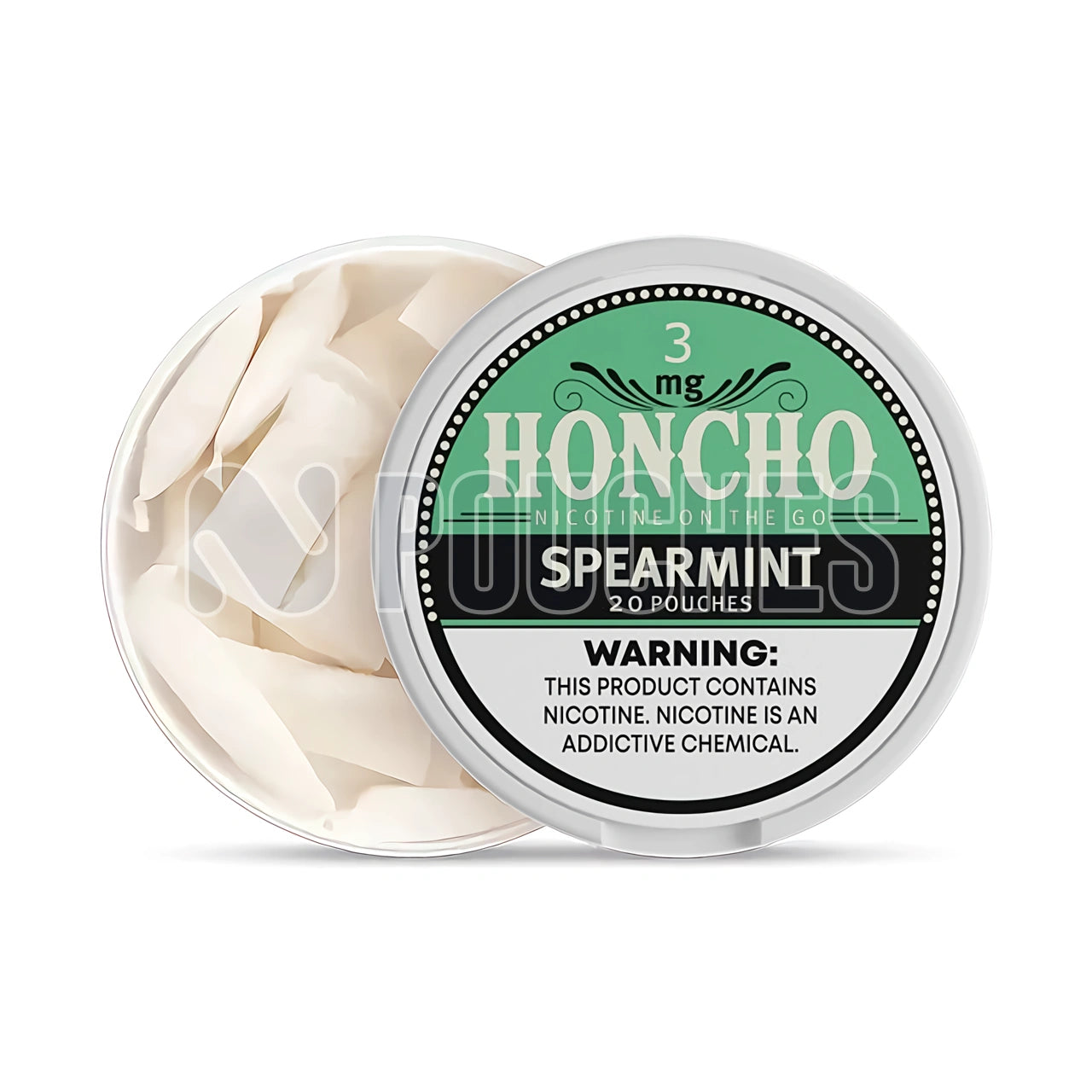Open Box Spearmint Honcho Nicotine Pouches 3mg