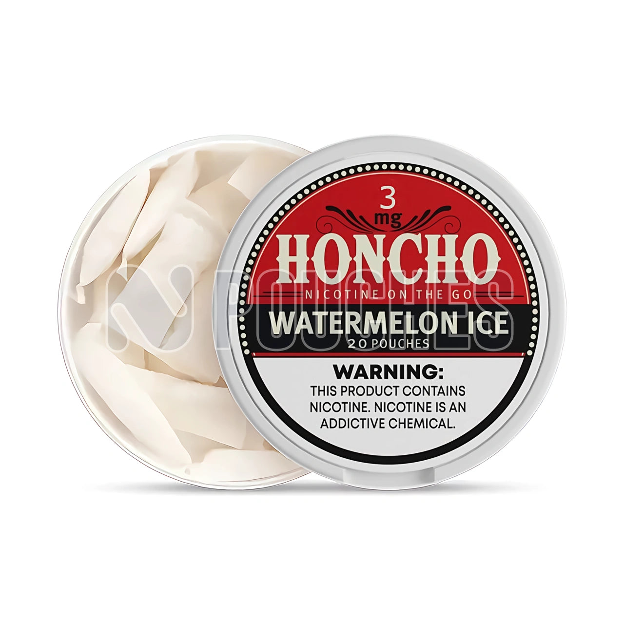 Open Box Watermelon Ice Honcho Nicotine Pouches 3mg