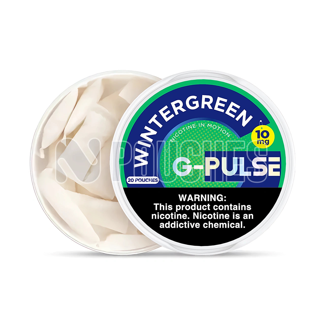 Open Box Wintergreen G-Pulse Nicotine Pouches 10mg