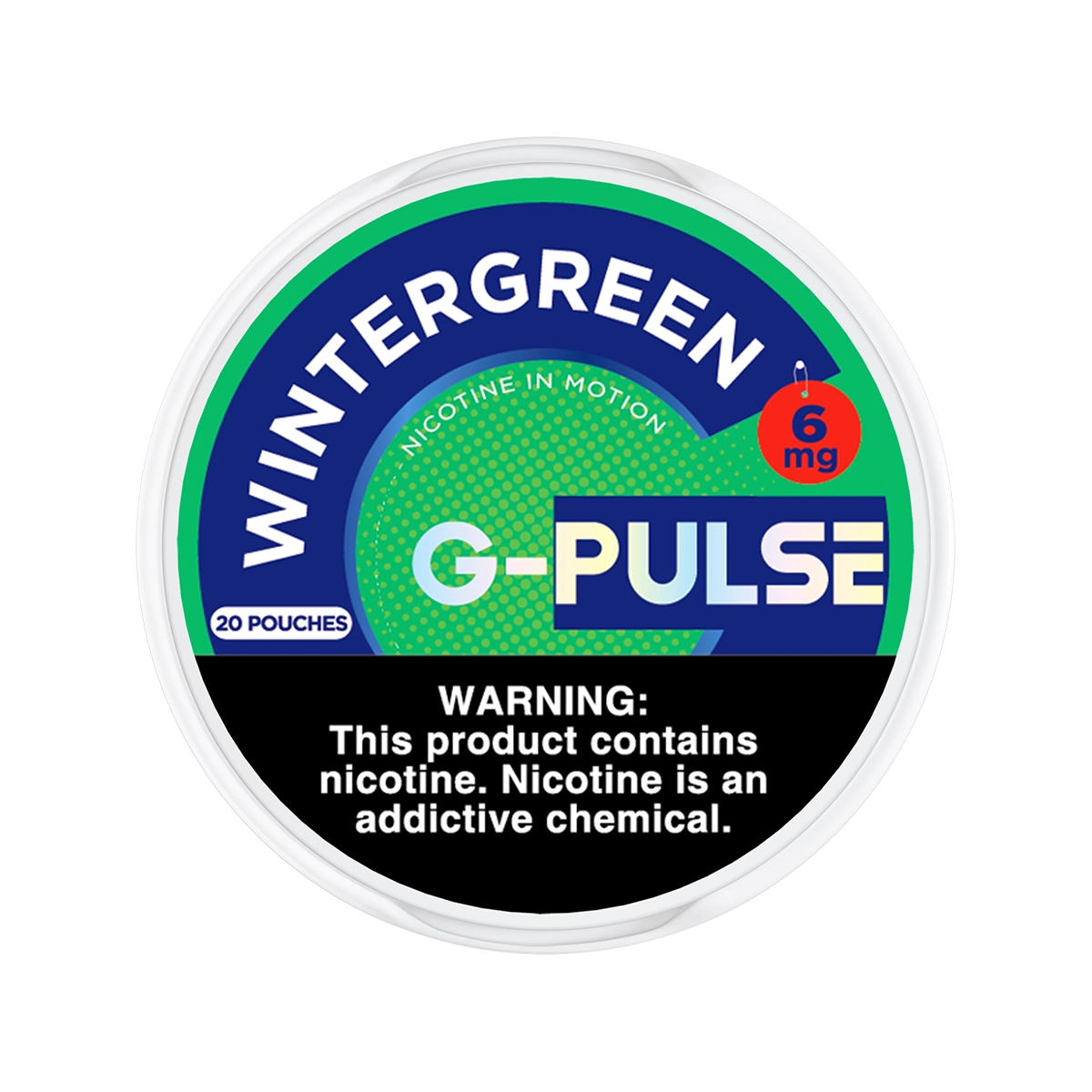 Wintergreen G-Pulse Nicotine Pouches 6mg