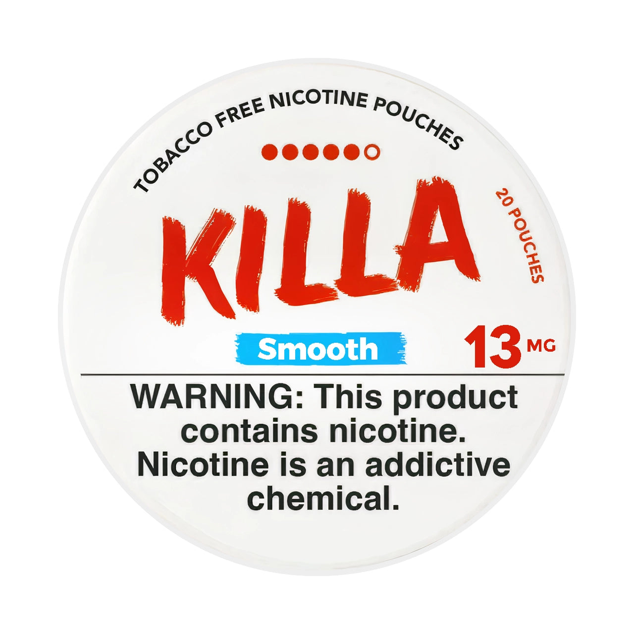 12_01_2025killanicotinepouches-SMOOTH-13-MG.jpg Smooth Killa Nicotine Pouches 13mg