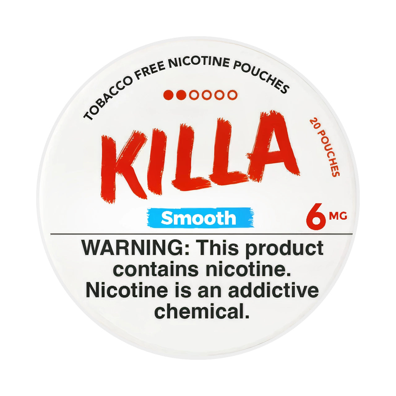 12_01_2025killanicotinepouches-SMOOTH-6-MG.jpg Smooth Killa Nicotine Pouches 6mg