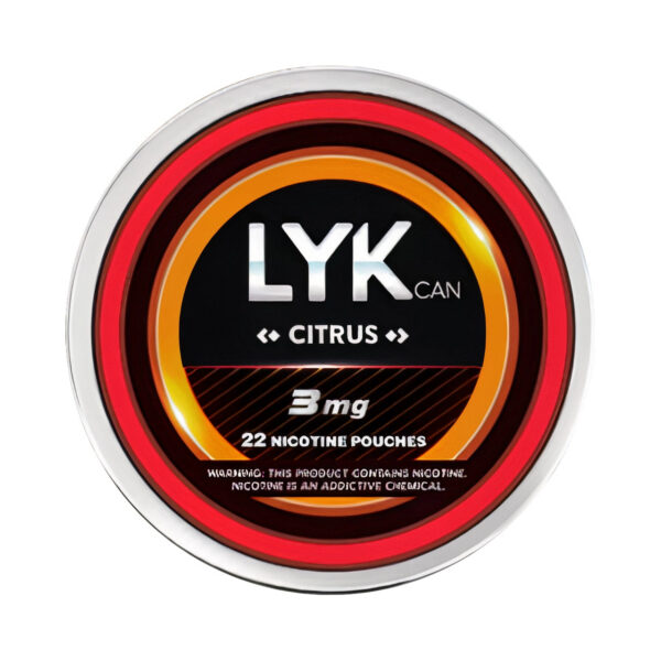 Citrus Lykcan Nicotine Pouches 3mg