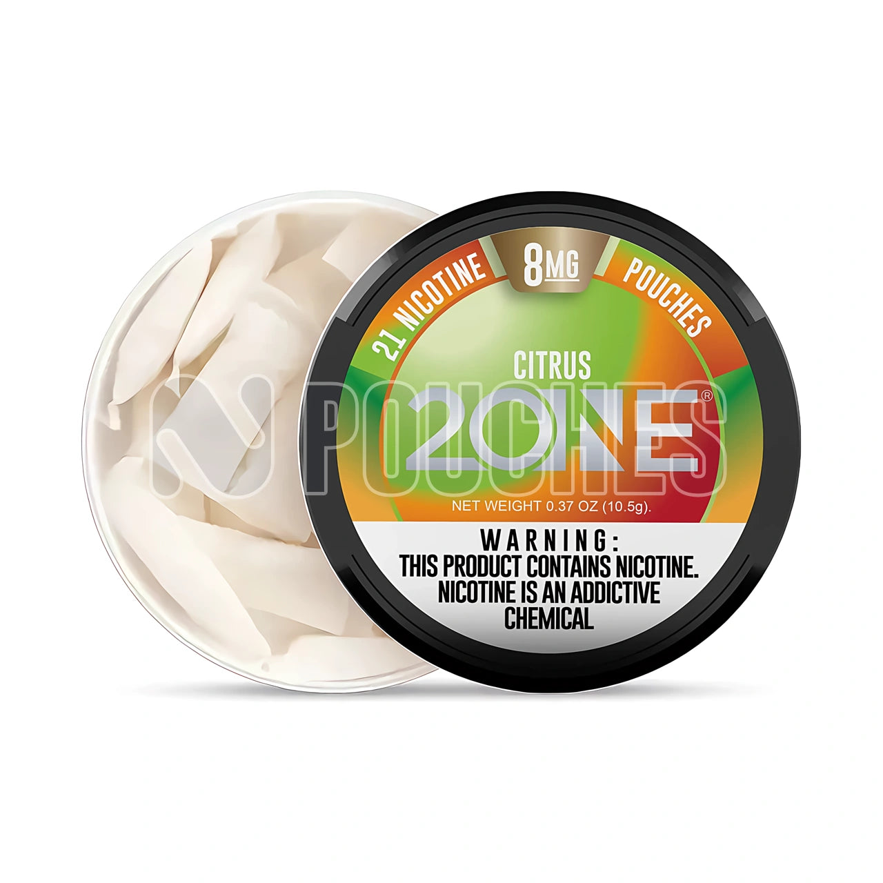Open Box Citrus 2ONE Nicotine Pouches 8mg