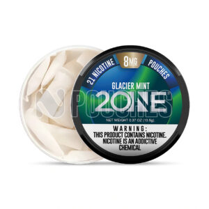 Open Box Glacier Mint 2ONE Nicotine Pouches 8mg