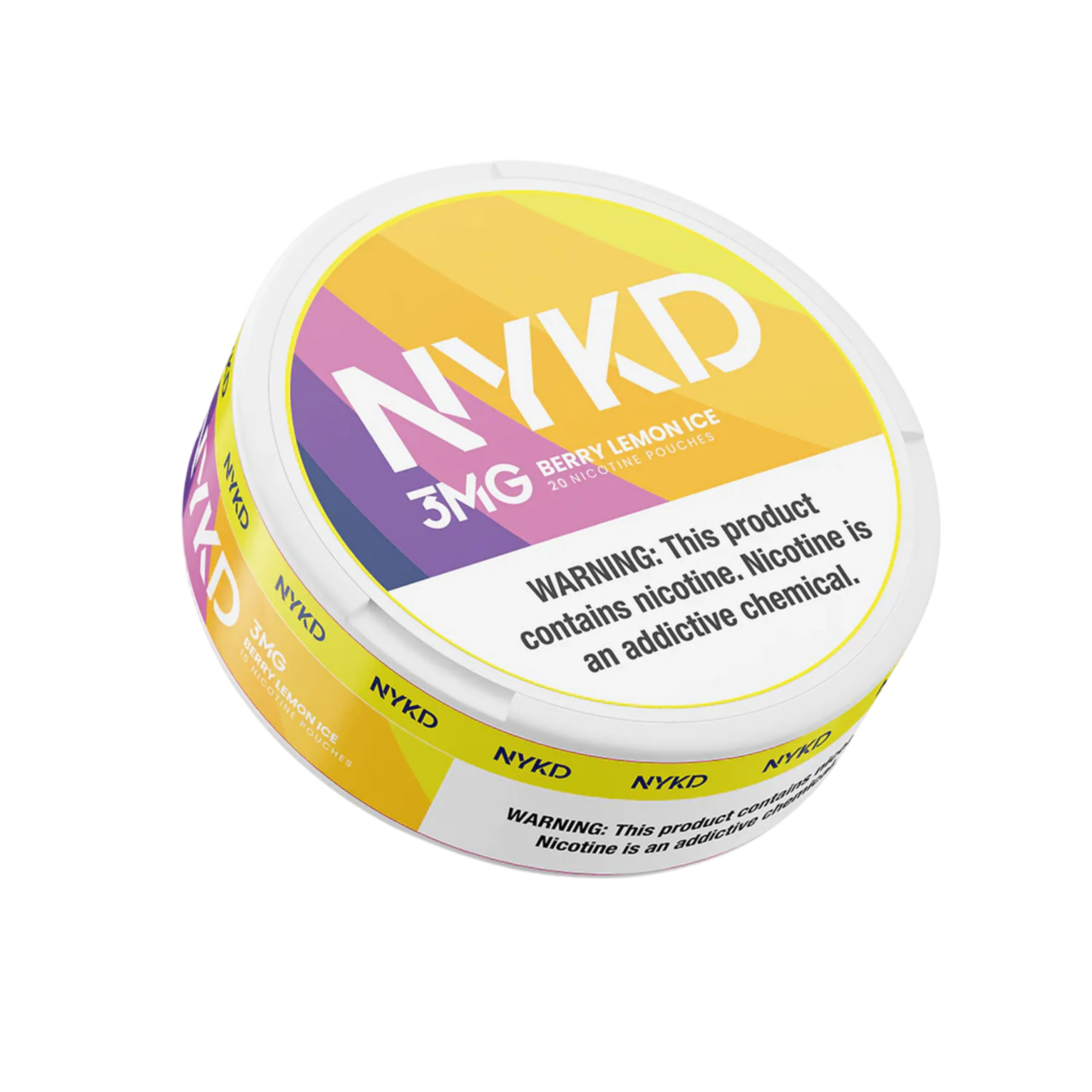 Berry Lemon Ice NYKD Nicotine Pouches 3mg