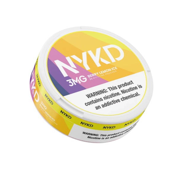 Berry Lemon Ice NYKD Nicotine Pouches 3mg
