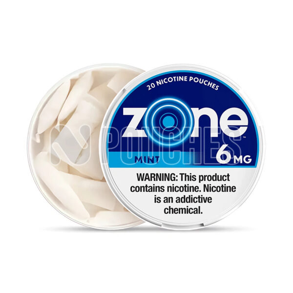 Open Box Mint Zone Nicotine Pouches 6mg