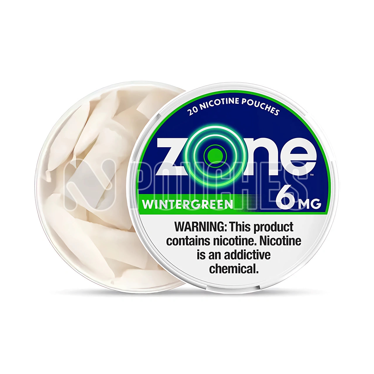 Open Box Wintergreen Zone Nicotine Pouches 6mg