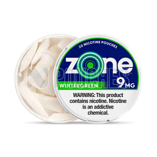 Open Box Wintergreen Zone Nicotine Pouches 9mg