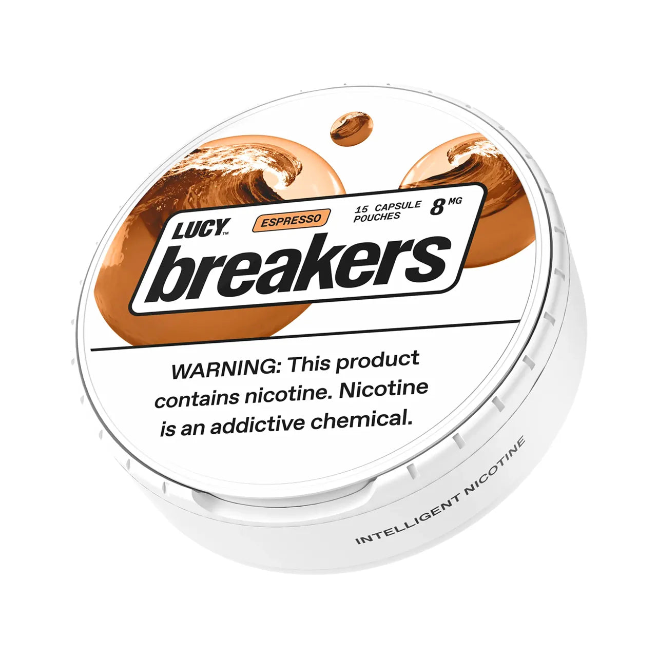 3_12_2025BREAKERSNicotinePouches-8-MG-espresso.jpg Espresso Lucy Breakers Nicotine Pouches 8mg