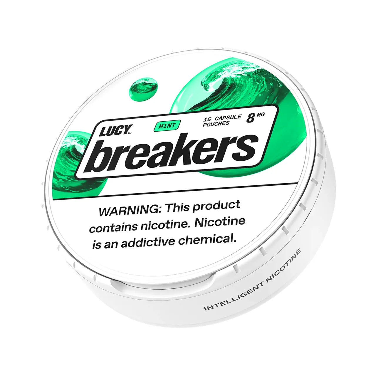 3_12_2025BREAKERSNicotinePouches-8-MG-mint.jpg Mint Lucy Breakers Nicotine Pouches 8mg