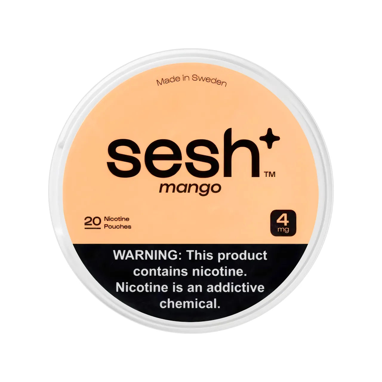 3_12_2025SESH_nicotinepouches-4-MG-mango.jpg Mango Sesh+ Nicotine Pouches 4mg