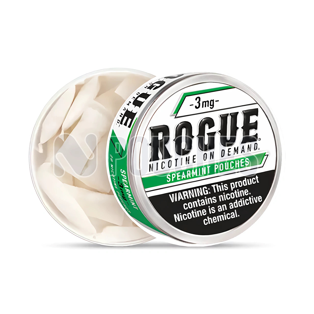 Open Box Spearmint Rogue Nicotine Pouches 3mg