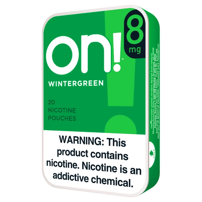 4_1_2025ONnicotinepouches-8-MG-wintegreen.png Wintergreen On! Nicotine Pouches 8mg