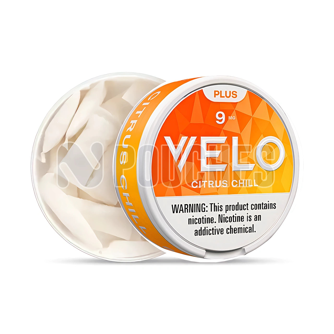 Open Box Citrus Chill VELO Plus Nicotine Pouches 9mg
