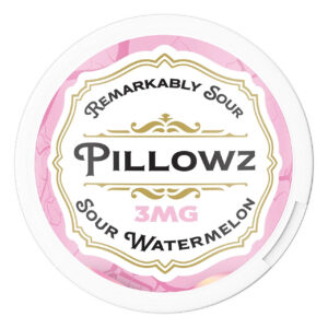 Sour Watermelon Pillowz Nicotine Pouches 3mg