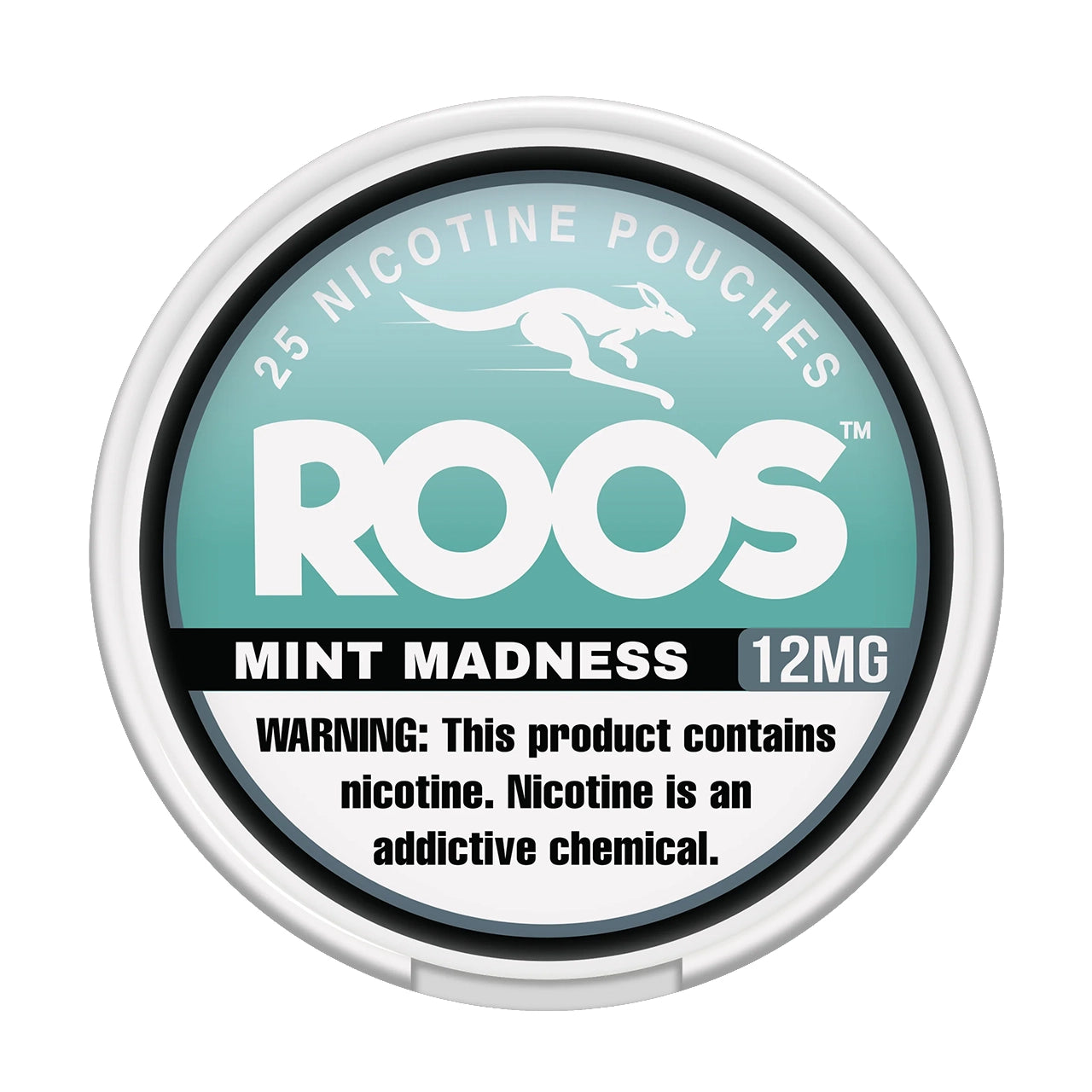 7_16_2025PouchROOS-12-MG-mint_madness.jpg Mint Madness Roos Nicotine Pouches 12mg
