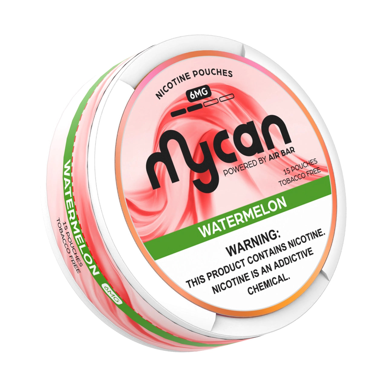 7_21_2025AirBarMycanNicotinePouches-6-MG-WATERMELON.jpg Watermelon Air Bar myCan Nicotine Pouches 6mg