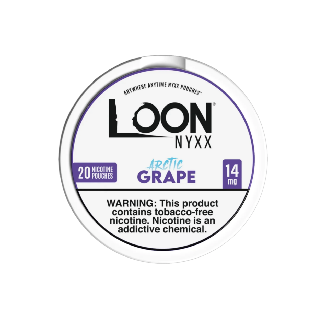 Arc-Grp-14-Top-3000x3000-1.png Grape Loon NYXX Nicotine Pouches 14mg