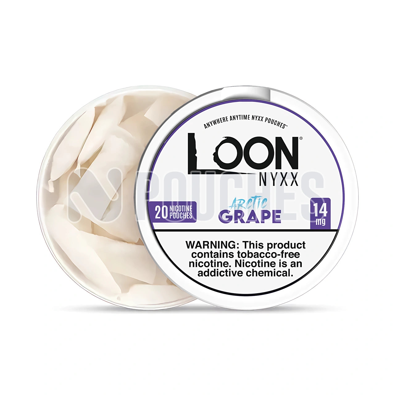 Open Box Grape Loon NYXX Nicotine Pouches 14mg