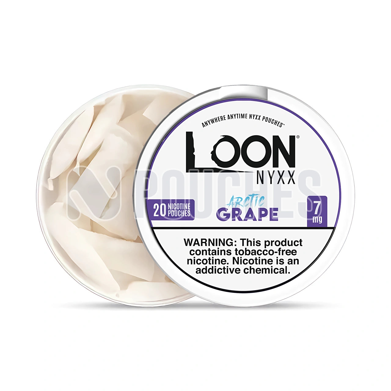 Open Box Grape Loon NYXX Nicotine Pouches 7mg
