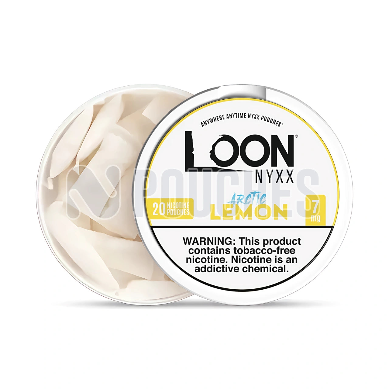 Open Box Arctic Lemon Loon NYXX Nicotine Pouches 7mg